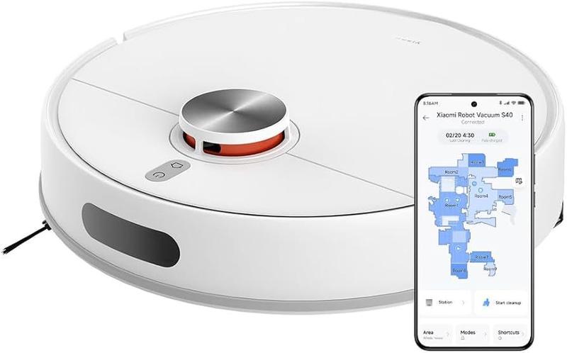 Robot Vacuum S40 Xiaomi 10000Pa Aspirador Com Mop - Robô Aspirador